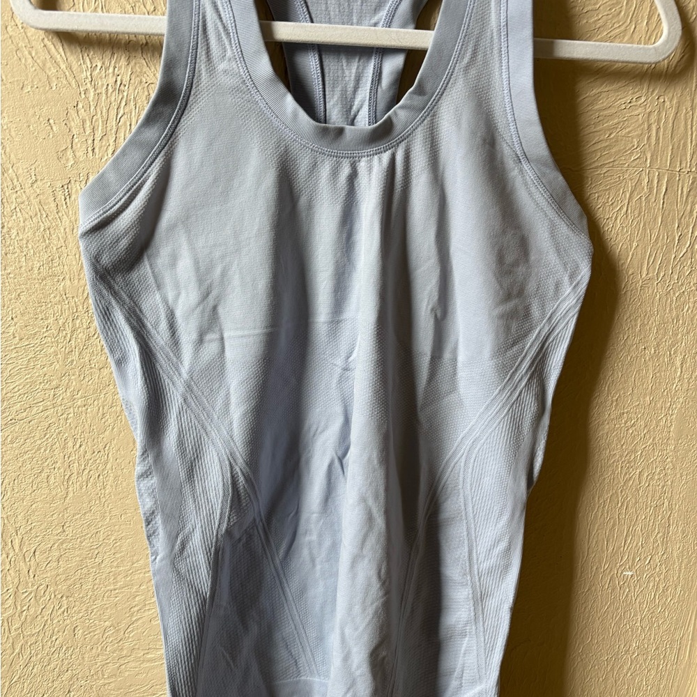 Athleta Light Gray Racerback Tank